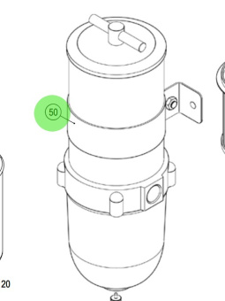 Steyr 2181035-0 - Fuel Prefilter Parker Option for Steyr SE Marine Engines