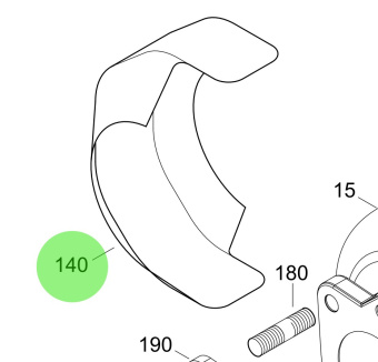 Steyr 2203749-3 - Heat Protecting Turbocharger Spare Part for MO174V40 V1 Engines
