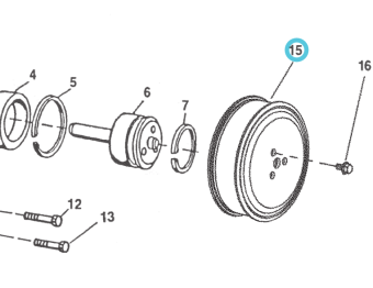 Northern Lights R115250 - PULLEY,POLY-V 94mmOD COOLANT P