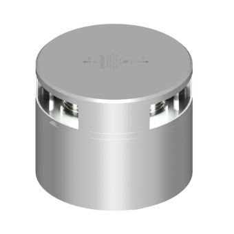 Lopolight 201-012-180-CD - Navigation Light 2NM 180° White, Single, Silver W/Conn & Alu-Base CD