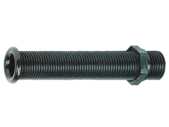 Nuova Rade 43499 - Thru-Hull Threaded with Standard Flange Black Length 155mm