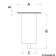 Osculati 46.814.00 - Recessed bushing with straight hinge