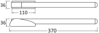 Osculati 49.564.00 - DOUGLAS MARINE Universal Foldable Handle For Climbing Ladder Of Stern Gangplank