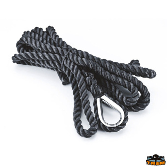 Trem T5220212 - Spliced Mooring Rope High Tenacity Black Color