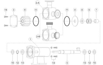 Jabsco 18753-0225 - Spacer Kit for 30520 Series Pumps