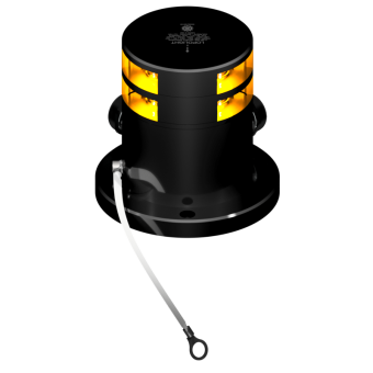 Lopolight 301-119S-ST-PRO-I - Navigation Light 3NM 225° Yellow, Double, 1Hz Fl, Ex Zone 1, Ice-Class