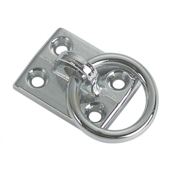 Foresti & Suardi Chromed Brass Mooring Eye 40 × 30 mm