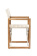 ARC Marine Director's Chair The Square Teak Linen