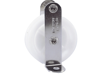 Ronstan RF2421 Pulley Single 55mm Diameter With Becket Upright Mount