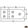 Trem M3540116 - AISI 316 Stainless Steel Hinges Thickness 4 mm - 116x40 mm Straight Model