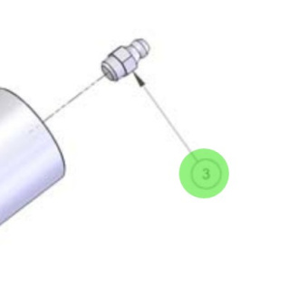 Alamarin Jet P0402 - M8 Grease Nipple for Jet-230 Water Jets