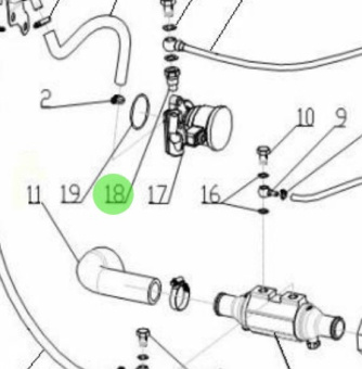 Nanni Diesel 970312459 - Fuel Cooler Flow Limiter for TDI Engines