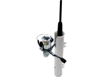 Attwood PVC Deck Mount Rod Holder White