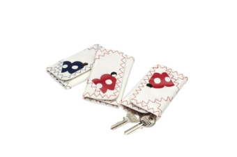 Trend Marine Sailcloth Sea Key Pouch 5 Rings 12×7 cm