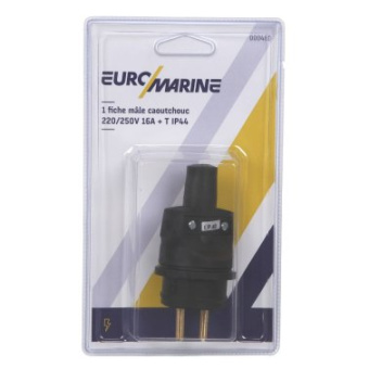 Euromarine 16A / 230V Rubber Male Plug