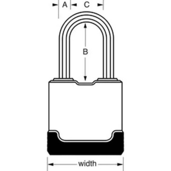 Master Lock Padlock Laminated 48mm (3 pcs)