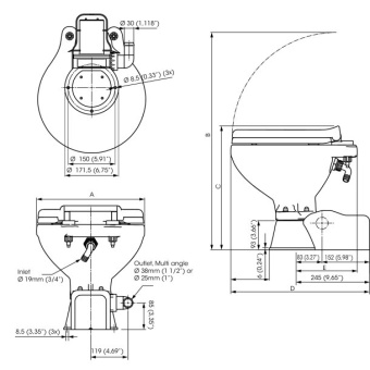 Plastimo 72020 - Whale Grey Ic Retail Kit 24v