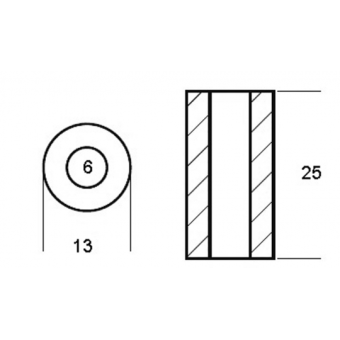 Tecnoseal Zinc Cylinder For Yamaha 25 HP Engines