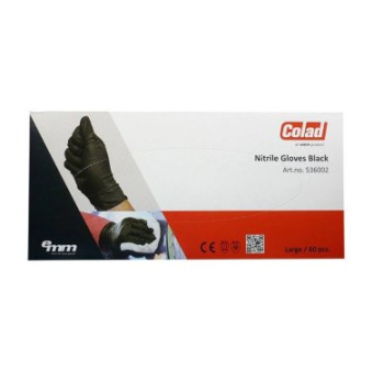 Colad Black Nitrile Gloves Size XXL