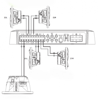 Fusion Apollo Amplifier MS-AP61800 - 6 Channels