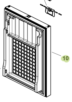 Isotherm SGC00448AA – Complete Inox Stainless Steel Door for Cruise CR42/CR49 Clean Touch Fridges