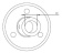 Hollex Flagpole Holder 25mm With Rotary Knob
