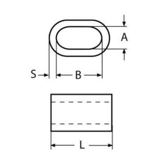 Euromarine Aluminium Sleeve Ø3mm