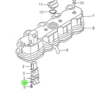 Nanni Diesel 970301991 - Oil Breather Shield for Cylinder Head Cover