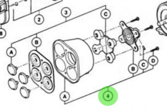 Jabsco 18915-9002 - Lower Housing Kit