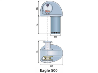 Quick Eagle Horizontal Windlass 500W/12V/6mm