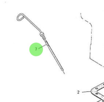 Nanni Diesel 970307780 - Oil Gauge for 5.280HE Engines