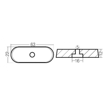 Tecnoseal Zinc Plate For Yamaha F6-F8C-F9,9-68T
