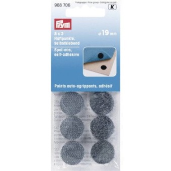 Spot-Ons Self-Adhesive Black Ø19mm