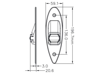 Talamex Flushmount LED Navigation Lights (Starboard+Port)