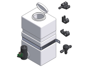 ROCA Wiper Windshield Washer Reservoir with Pump