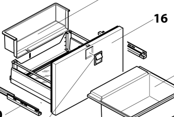 Isotherm SGC00388AA – Complete Upper Drawer for DR160 Light Refrigerator