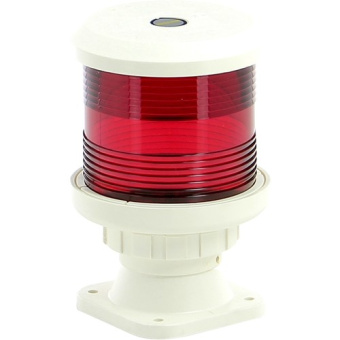 Vetus RR35VWIT - All Round Navigation Light, Red, Base Mounting, with Black Housing, Type 35