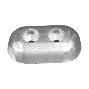 Tecnoseal Hydromarine Zinc Oval Plate Anode without Insert 115x65x30 mm