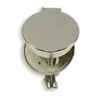 Foresti & Suardi Chromed Brass Flush Hatch Lock Ø 84 mm With Key
