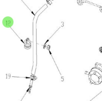 Nanni Diesel 970301182 - Pipe Clamp for Fuel Filter and Oil Pan Assemblies