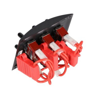BEP Black Waterproof Panel 5 Switches with Socket