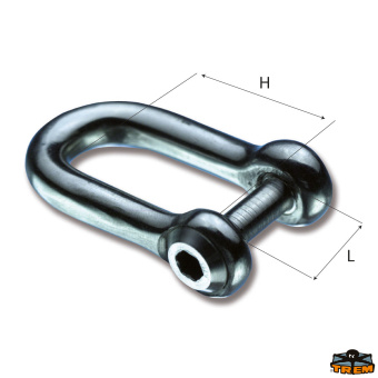 Trem M1205012 - Shackle With Recessed Pin Diameter 5 mm (10 pcs) 10 Pieces
