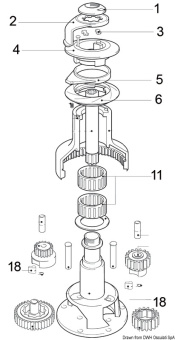 Osculati 68.953.05 - Upper/Lower Crown And Stripper Ring 48ST