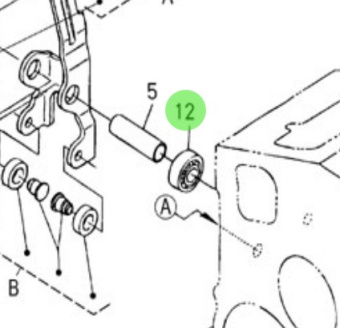 Nanni Diesel 970302887 - Case Bearing for Governor Assembly
