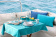 Marine Business Aruba Cushion Set Large & Small Acqua (2 pcs.)
