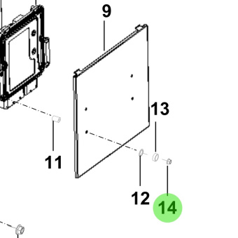 Bukh HW760-5S1N1 - Cap Nut for R210J and S270J ECU and Case