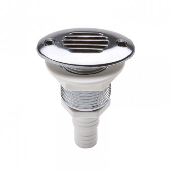 CAN-SB 90° Oval Chrome Vent 17-19 mm