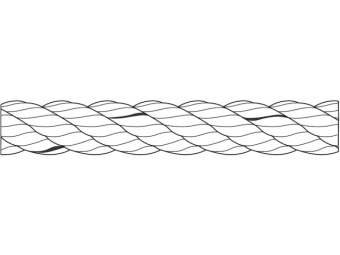 Talamex Tiptolest Leach Line White/Black 7mm 200m