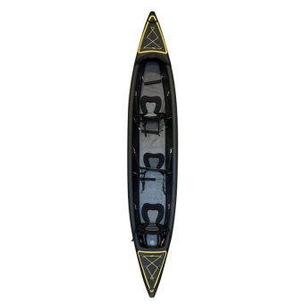 Vetus YVKAYAK3P - Inflatable Kayak "Brazos 3", Black, 3 Pers 470X85Cm, Complete Set