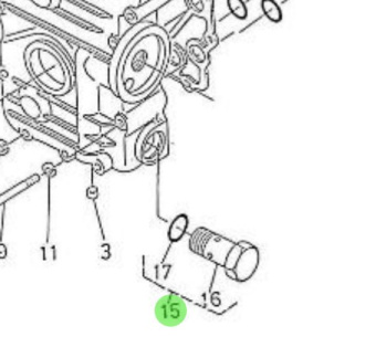 Nanni Diesel 970493131 - Relief Valve Assembly for Timing Gear Case